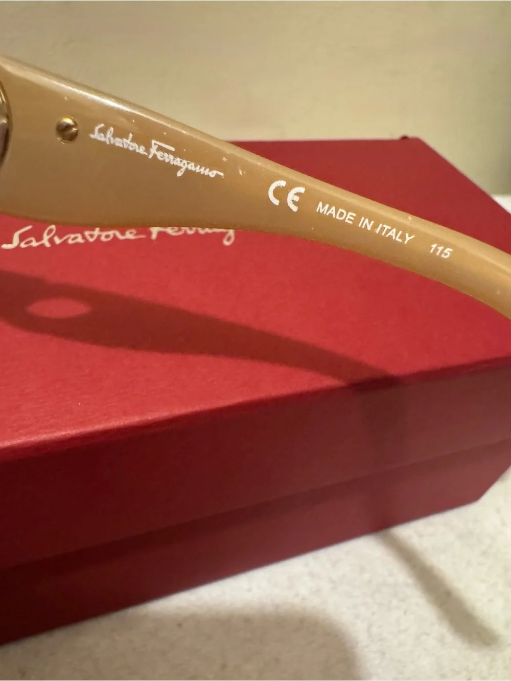 NWT Salvatore Ferragamo SF728S Rose Marble Sunglasses Full Set Made in Italy